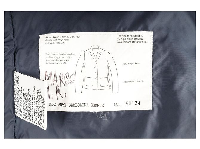 Aspesi Nylon Kurzjacke - '10s Blau Marineblau - Ansicht 6