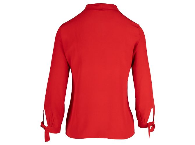Camicia con nodo Moschino Cheap and Chic - '10s Rosso - vista 3