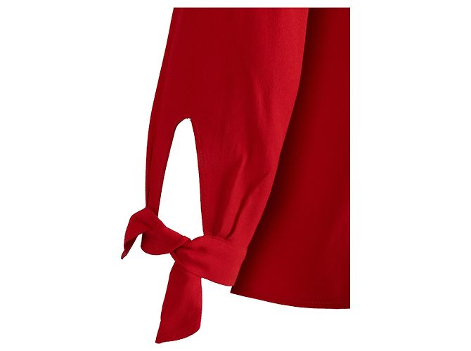 Camicia con nodo Moschino Cheap and Chic - '10s Rosso - vista 5