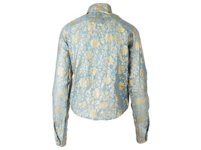 Camisa de algodón serigrafiada Just Cavalli - años 00 Multicolor - vista 2