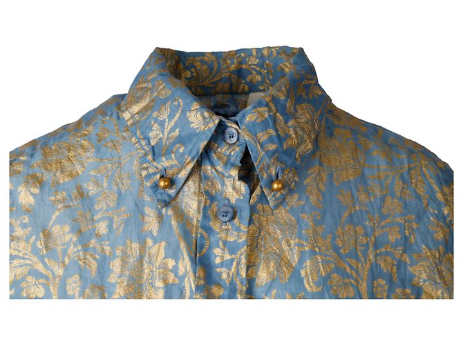 Camisa de algodón serigrafiada Just Cavalli - años 00 Multicolor - vista 3