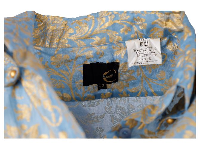 Camisa de algodón serigrafiada Just Cavalli - años 00 Multicolor - vista 4