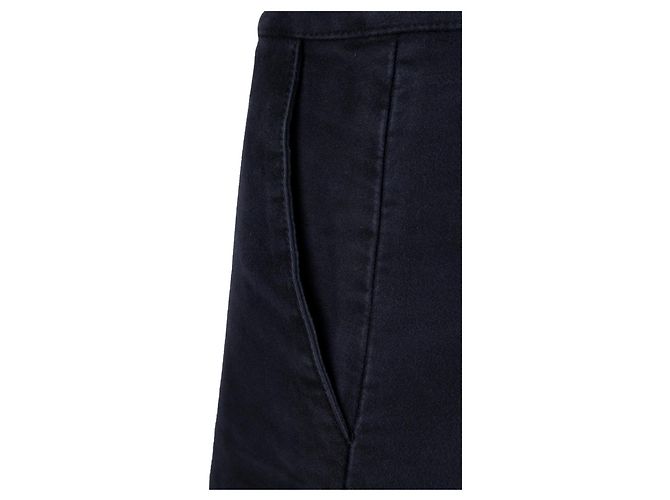 Falda corta de sarga de algodón Balenciaga - '10s Azul Azul marino - vista 4