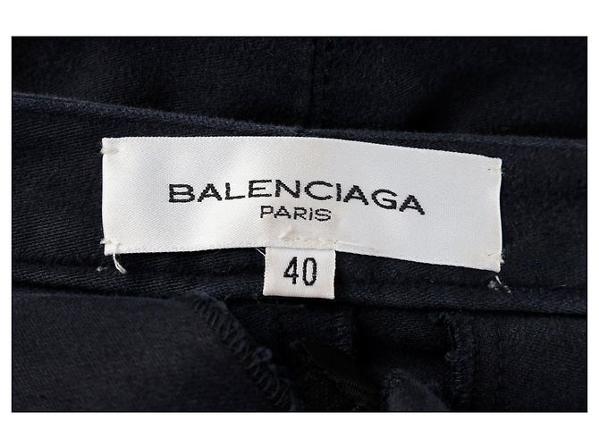 Falda corta de sarga de algodón Balenciaga - '10s Azul Azul marino - vista 5