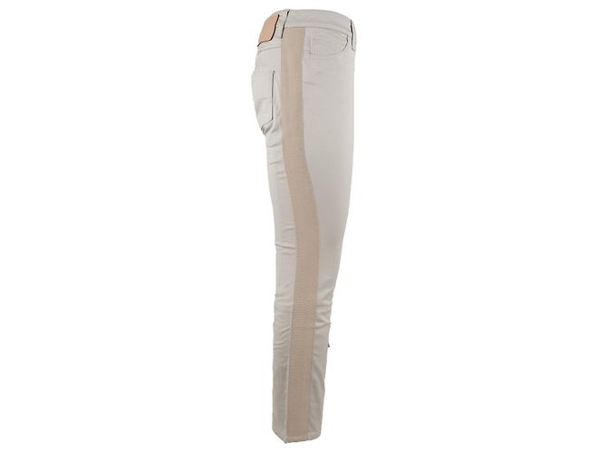 Jeans Louis Vuitton con striscia beige - anni 00 Bianco Crudo - vista 3