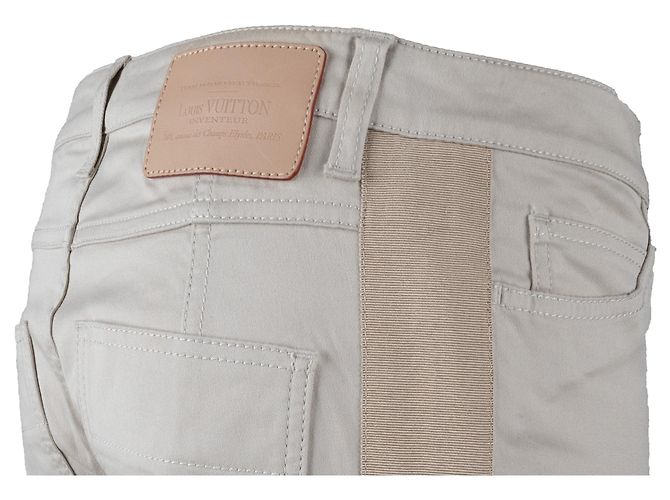 Jeans Louis Vuitton con striscia beige - anni 00 Bianco Crudo - vista 4