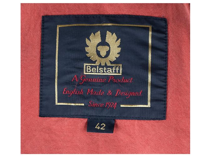 Chaqueta de algodón encerado Belstaff - años 00 Naranja - vista 7