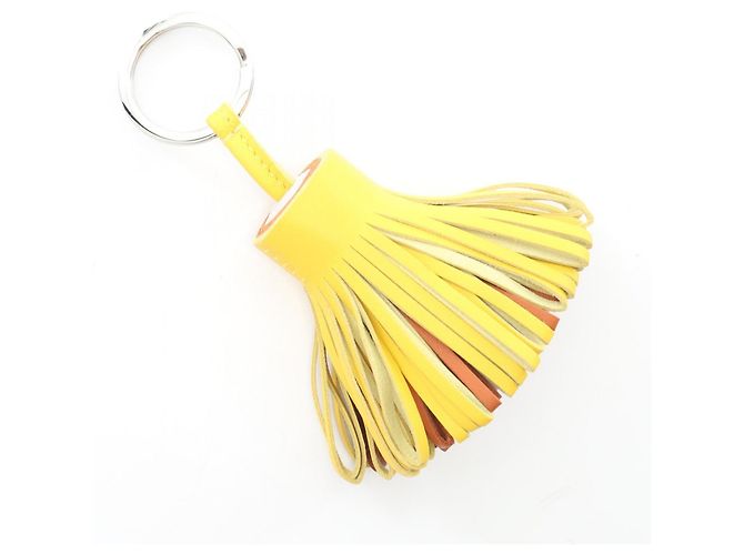 Pendente in pelle Carmen di Hermès Giallo - vista 4