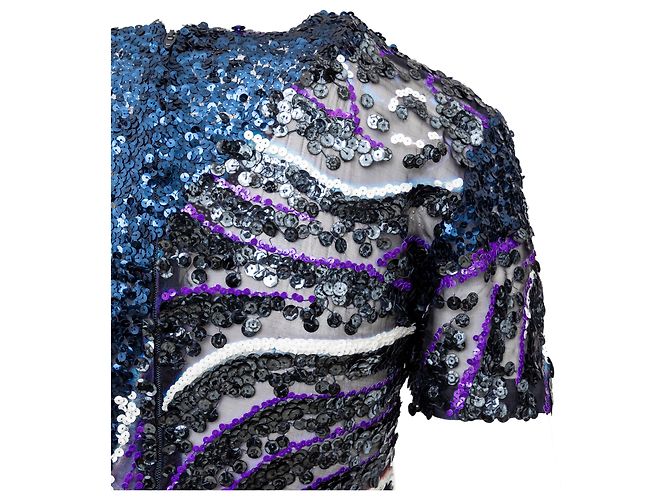 Abito da cocktail con paillettes Gianfranco Ferré - Anni '90 Multicolore - vista 6