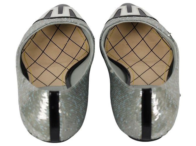 Louis Vuitton Sequin Pointed Toe Flats - '10s Multiple colors - view 4