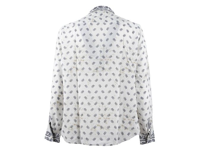 Camicia con stampa paisley Pierre Balmain - '10s Bianco - vista 2