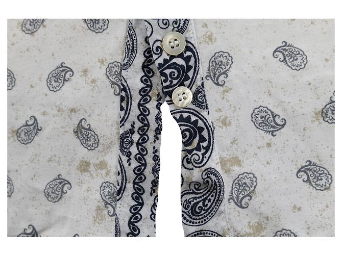 Camicia con stampa paisley Pierre Balmain - '10s Bianco - vista 5