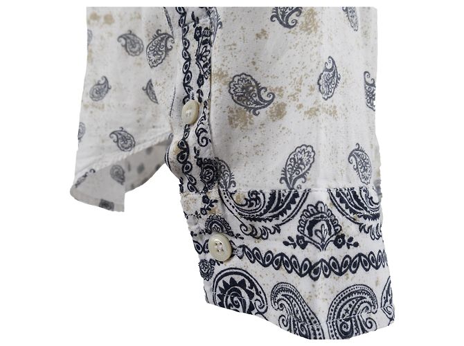 Camicia con stampa paisley Pierre Balmain - '10s Bianco - vista 6