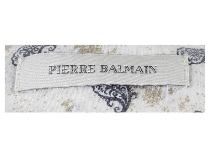 Camicia con stampa paisley Pierre Balmain - '10s Bianco - vista 7
