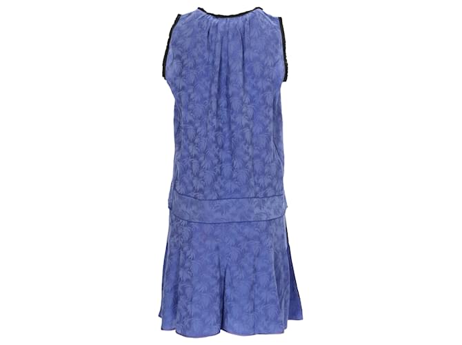 Marc Jacobs Leaf Pattern Silk Set - '00s Blue - view 3