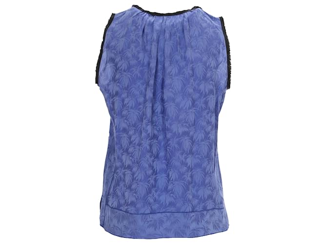 Marc Jacobs Leaf Pattern Silk Set - '00s Blue - view 5