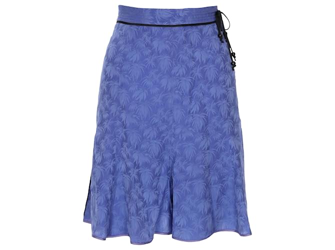 Marc Jacobs Leaf Pattern Silk Set - '00s Blue - view 6