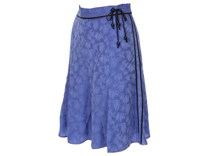 Marc Jacobs Leaf Pattern Silk Set - '00s Blue - view 7