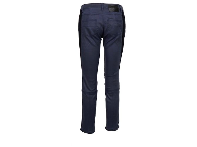 Jeans Louis Vuitton con striscia nera - anni 2000 Blu - vista 3
