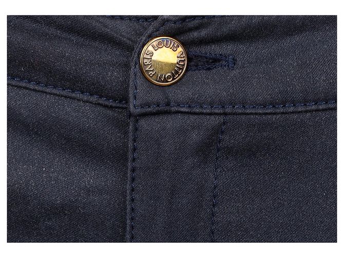 Jeans Louis Vuitton con striscia nera - anni 2000 Blu - vista 4