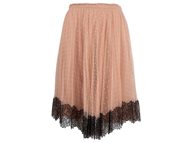 Valentino Garavani Falda de tul con borde de encaje Red Valentino - Años 10 Rosa - vista 3