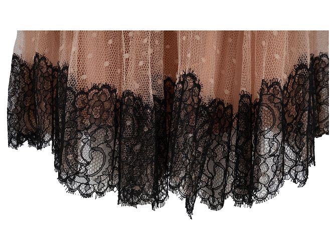 Valentino Garavani Falda de tul con borde de encaje Red Valentino - Años 10 Rosa - vista 5