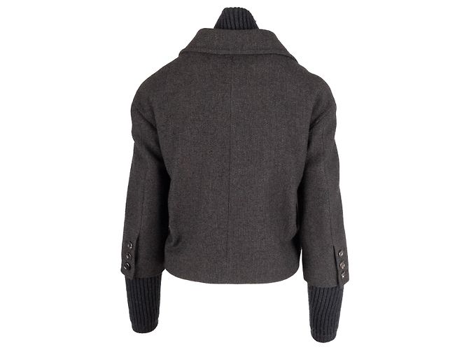 Giacca Moschino con gilet con zip - anni '10 Grigio - vista 4