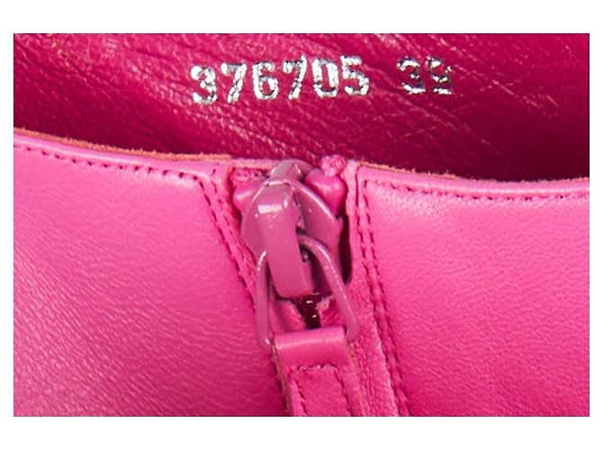 Botines peep toe Alexander McQueen - '10s Rosa - vista 6
