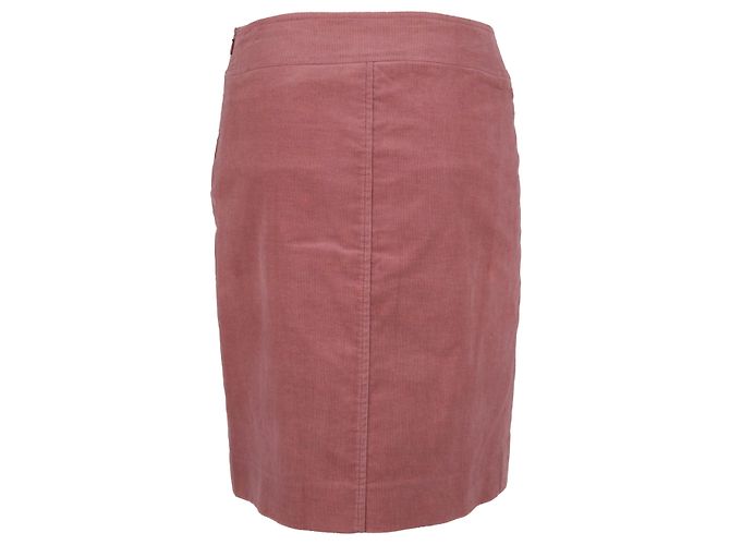 Falda Mini de Cord Twill Moschino Cheap and Chic - Años 10 Rosa - vista 2