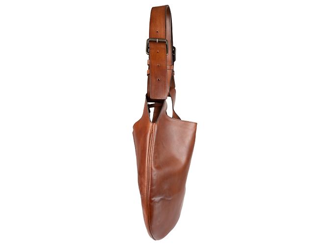 Bolso hobo de cuero Fay - Años 10 Castaño - vista 3