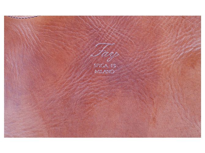 Bolso hobo de cuero Fay - Años 10 Castaño - vista 6
