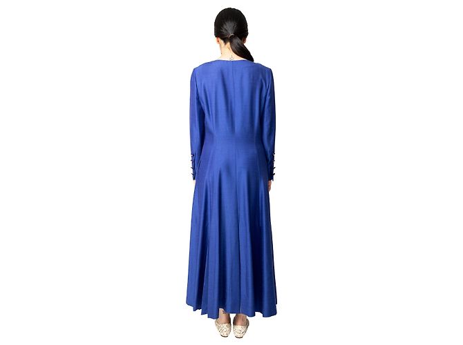 Céline Celine Vintage Langarmkleid - 2000er Blau - Ansicht 4