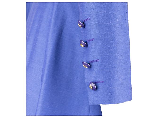 Céline Celine Vintage Langarmkleid - 2000er Blau - Ansicht 7