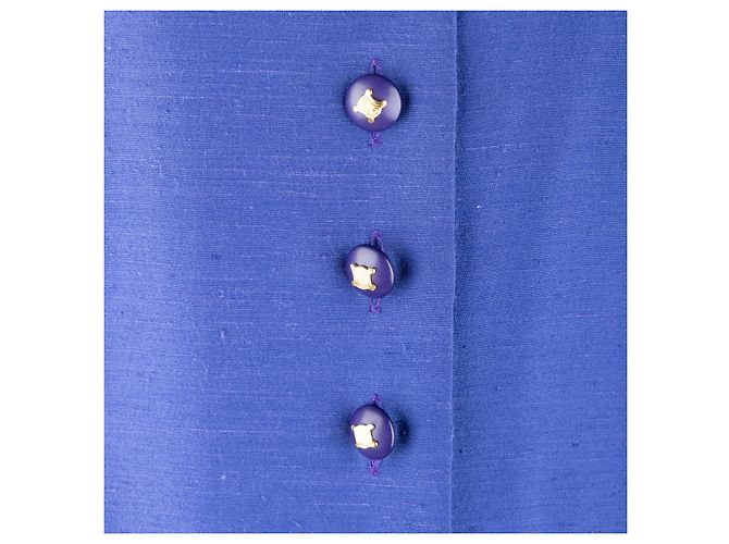 Céline Celine Vintage Langarmkleid - 2000er Blau - Ansicht 9