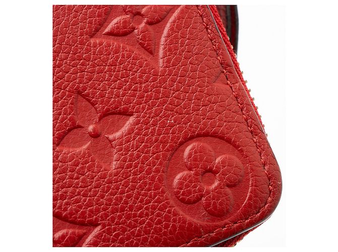 Portafoglio Clemence Monogram Empreinte Louis Vuitton Rosso - vista 10