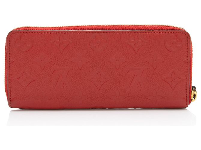 Portafoglio Clemence Monogram Empreinte Louis Vuitton Rosso - vista 3