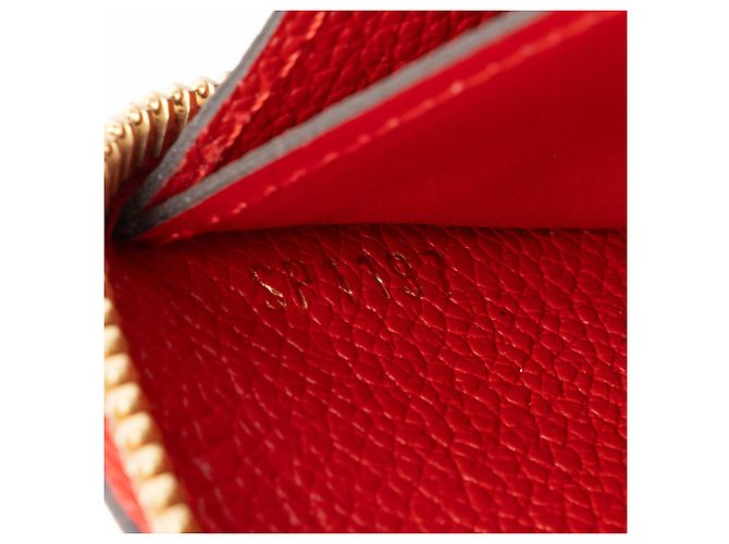 Portafoglio Clemence Monogram Empreinte Louis Vuitton Rosso - vista 4