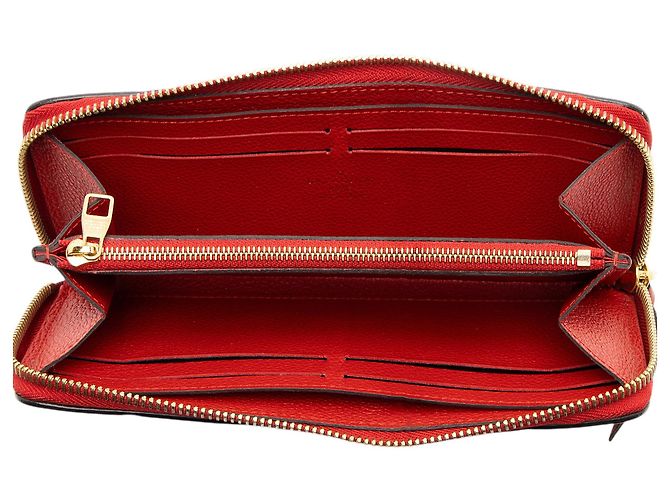Portafoglio Clemence Monogram Empreinte Louis Vuitton Rosso - vista 5