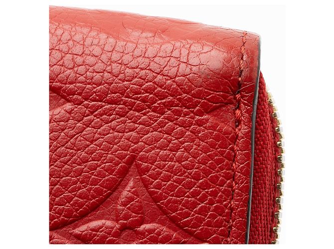 Portafoglio Clemence Monogram Empreinte Louis Vuitton Rosso - vista 8