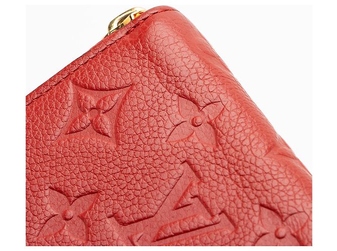 Portafoglio Clemence Monogram Empreinte Louis Vuitton Rosso - vista 9