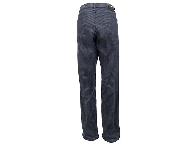 Pantaloni a righe Versace Jeans Couture - Anni 2000 Blu Blu navy - vista 2