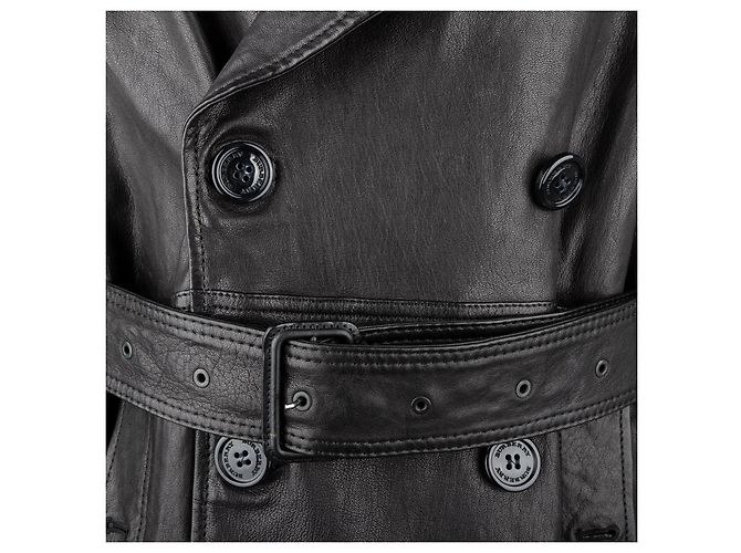 Burberry Lammleder-Trenchcoat - 2000er Schwarz - Ansicht 3