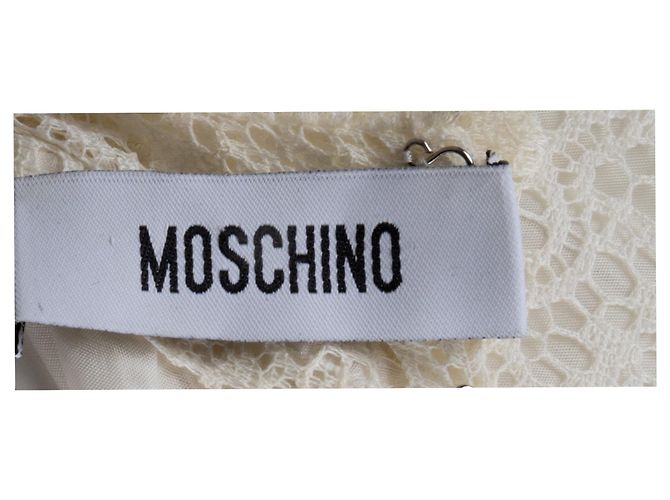 Moschino Spitzenkontrast Midi Kleid - 10er Jahre - Ansicht 5