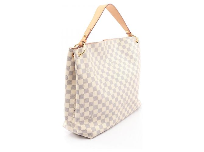 Borsa a Spalla Graceful MM di Louis Vuitton Bianco - vista 7