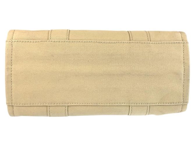 Sac fourre-tout en toile Marc Jacobs Beige Noir Marron - vue 10