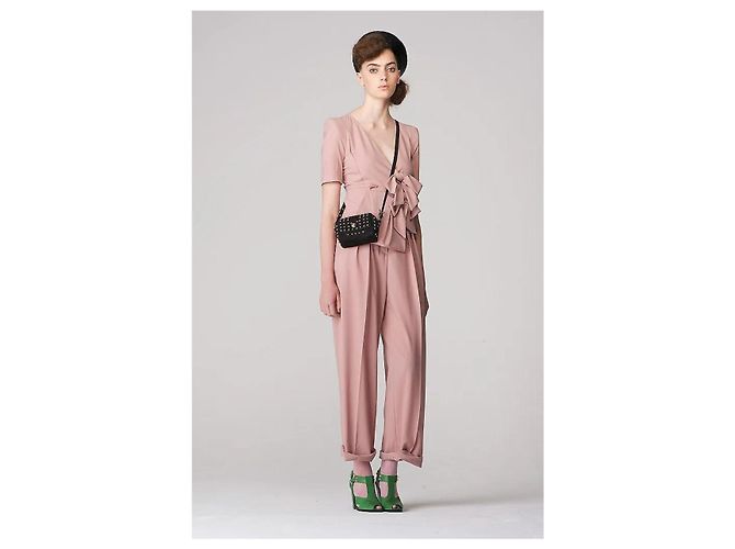 Macacão Sonia Rykiel com laços - Anos 10 Rosa - vista 2