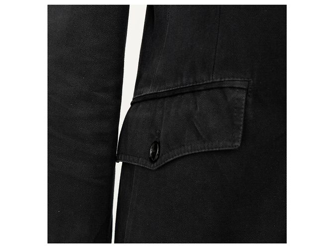 Abrigo Miu Miu con capucha con cremallera - '10s Negro - vista 10