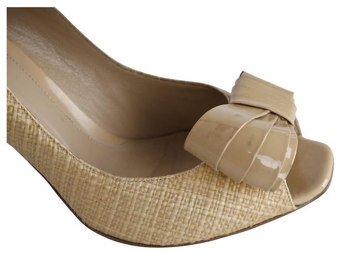 Décolleté asimmetriche con fiocco Fendi - '10s Marrone Beige - vista 4
