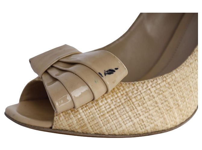 Décolleté asimmetriche con fiocco Fendi - '10s Marrone Beige - vista 6