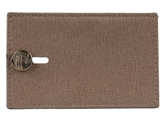 Tarjetero de cuero Furla - '10s Castaño Beige - vista 2